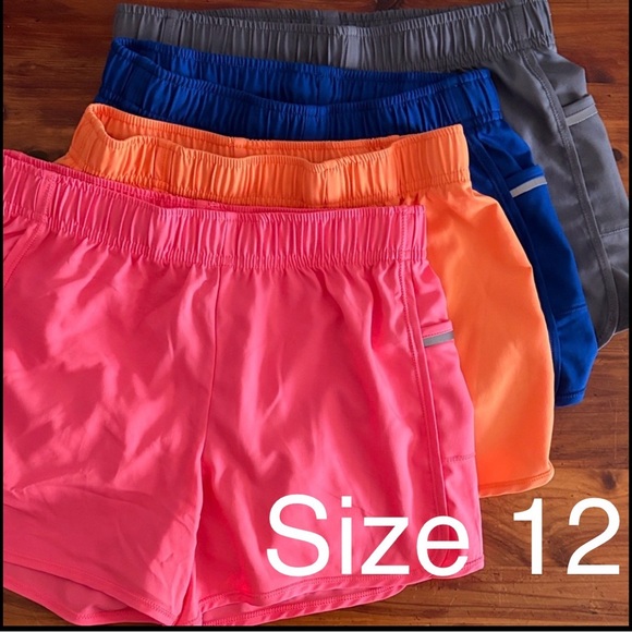 🌈 Bundle of 7 Kids StayCool Running Shorts 🌈 Sizes 10-12 - Picture 3 of 14